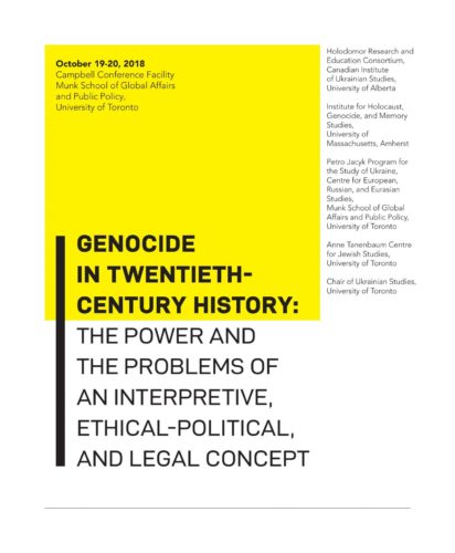 Main image Genocide in Twentieth-Century History: The Power and the Problems of an Interpretive, Ethical-Political, and Legal Concept